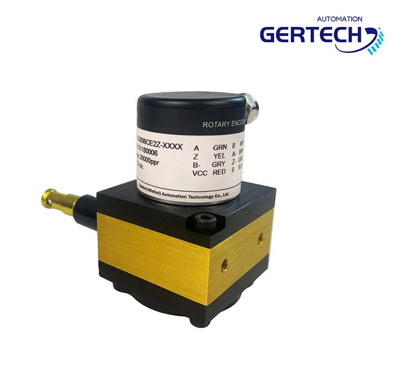 Sensor de fio de tração com alcance de medição de 0 a 1200 mm da série GI-D20